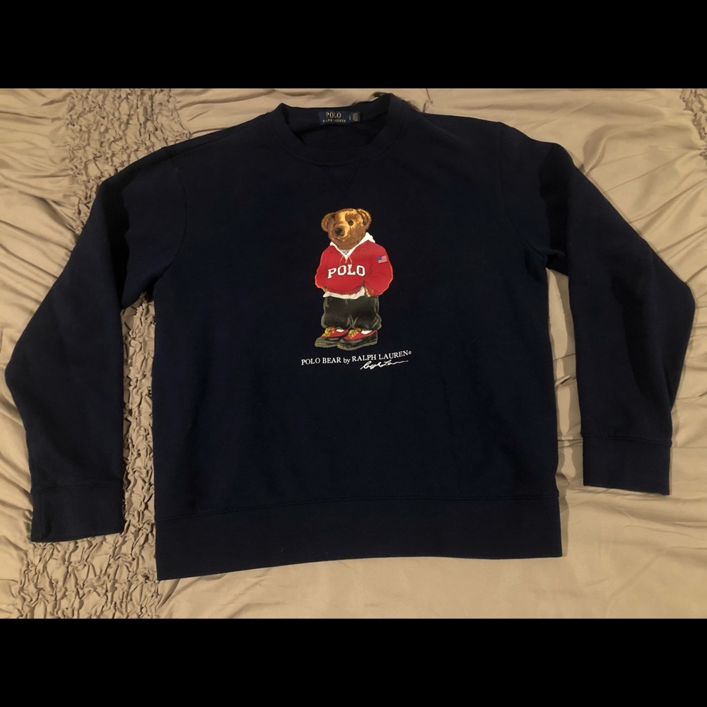 POLO crew neck bear sweatshirt